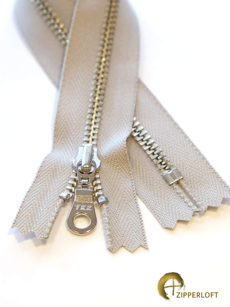 4.5 Shiny Nickel Metal Zippers – zipperloft