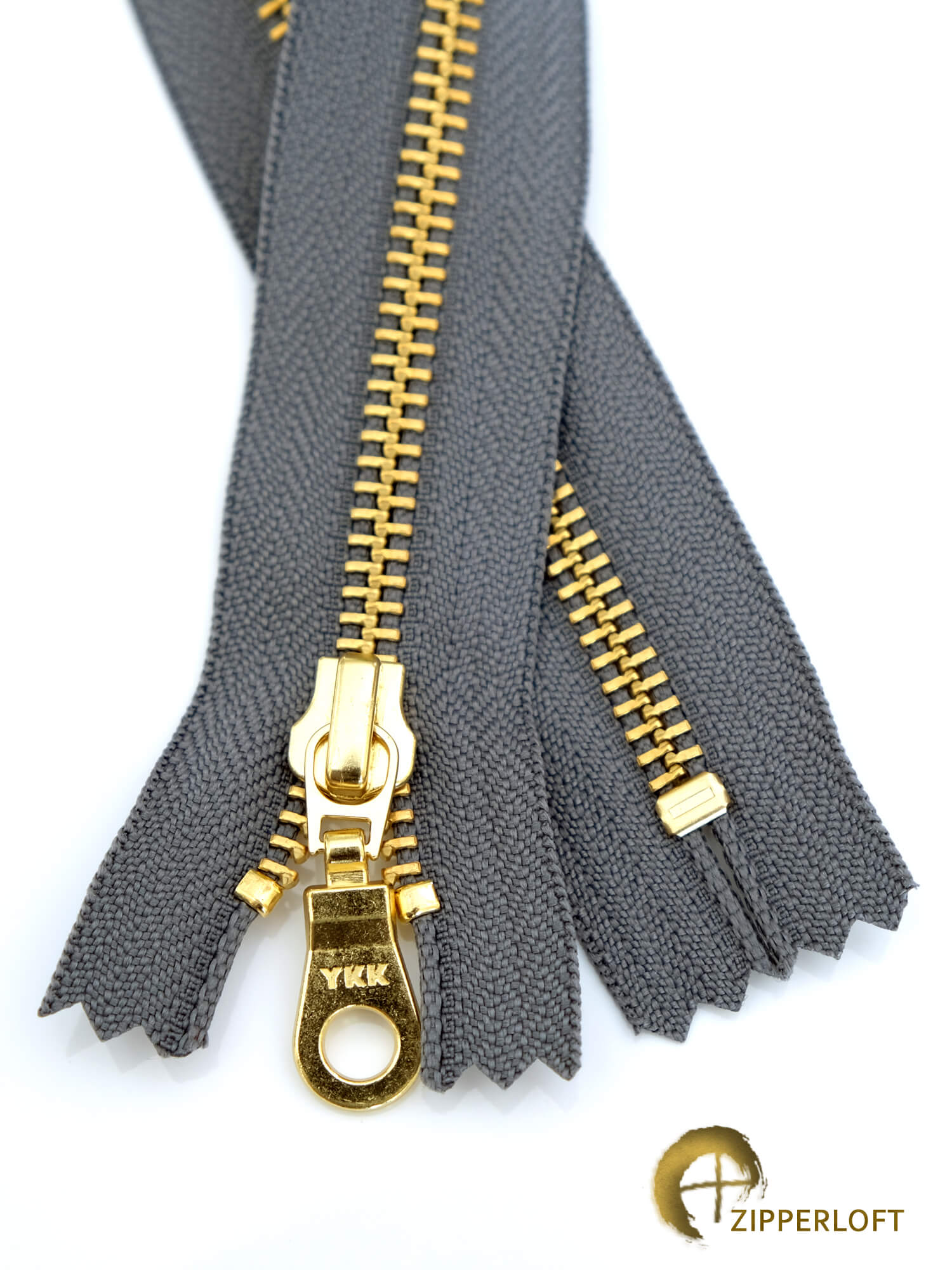 5 Golden Brass Metal Zippers – zipperloft