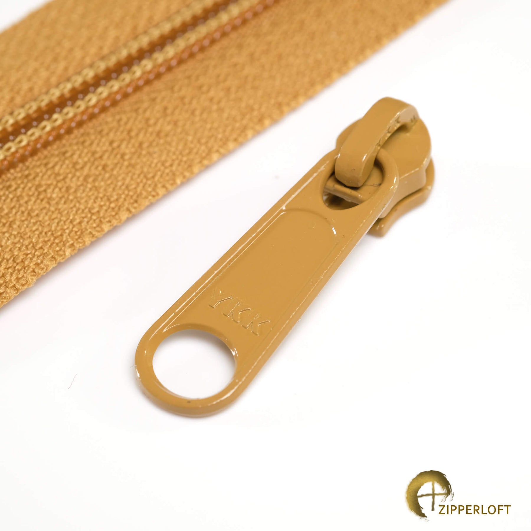 Zipper by The Yard - Ykk #4.5 Nylon Coil Zippers Chain Beige 5